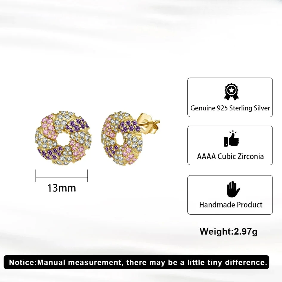 lightweight silver gold stud earrings with butterfly clasp