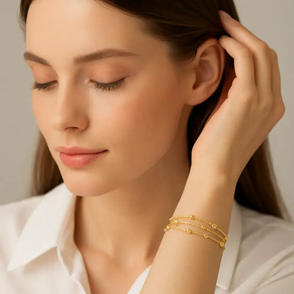 minimalist gold bracelet uk jewellery trend quiet luxury
