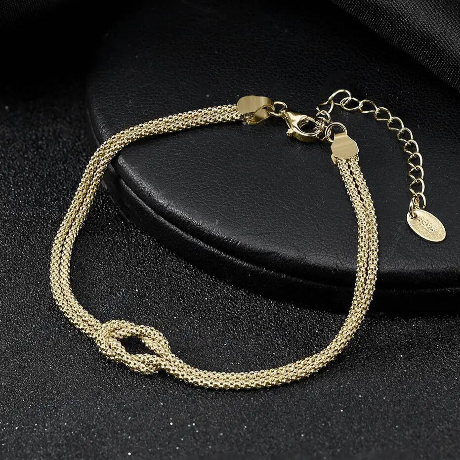 Popcorn chain texture detail in silver tone