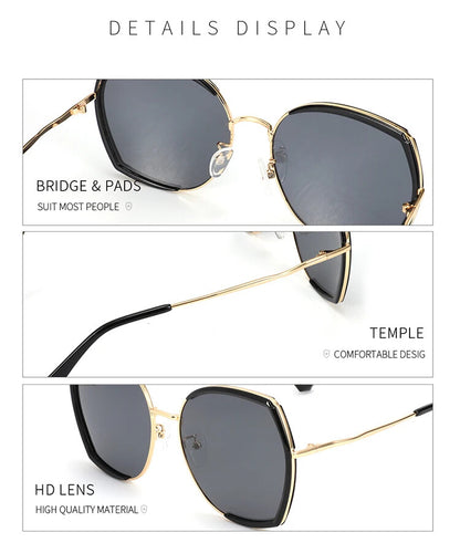 Fashion butterfly sunglasses with UV400 eye protection and glare reduction