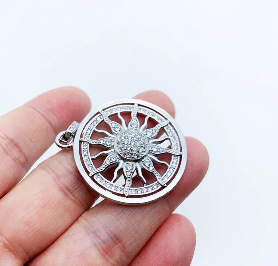 gift pendant 925 silver with zircon stone