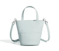 Belmont Bucket Bag – Grey Leather Bag for Women