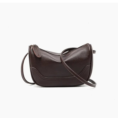 coffee leather phone crossbody elegantia