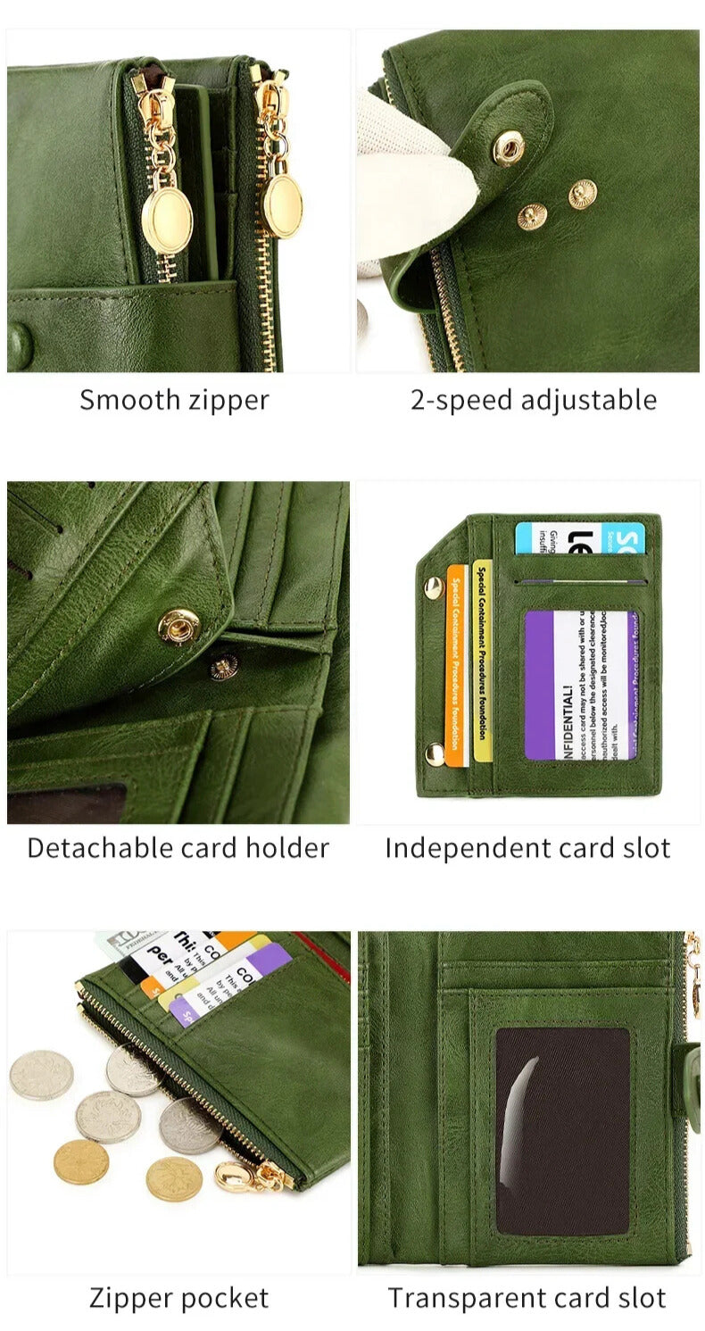 Stylish compact tri-fold wallet Elegantia