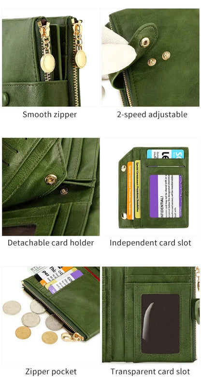 Stylish compact tri-fold wallet Elegantia