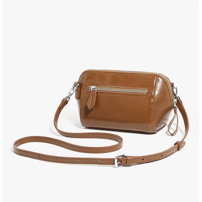 elegantia luxury brown soft leather bag