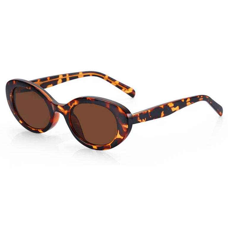vintage brown cat eye sunglasses women luxury UV400 Elegantia