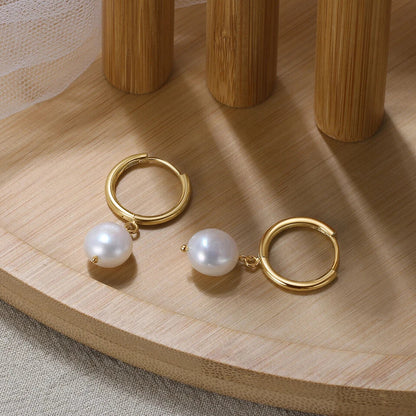 fine pearl earrings for party wear