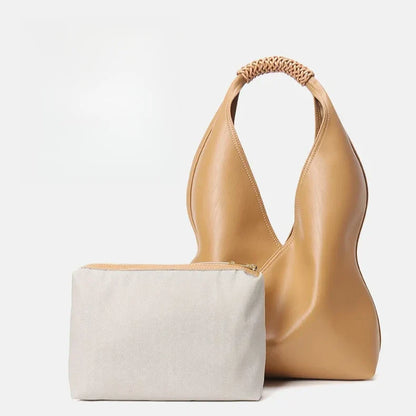 Women’s leather bucket bag — styled for work, travel and evenings