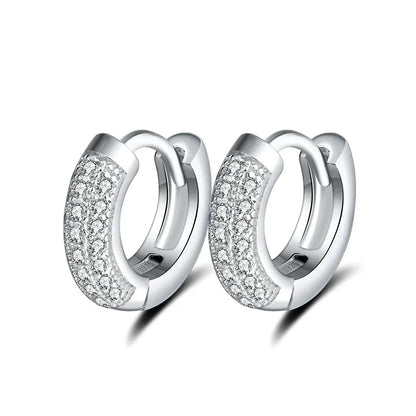 elegantia 925 sterling silver small hoop earrings for women