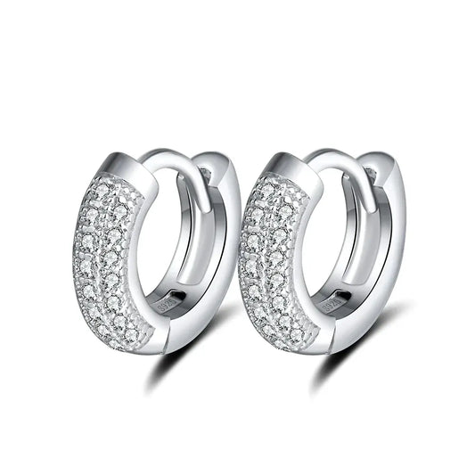 elegantia 925 sterling silver small hoop earrings for women