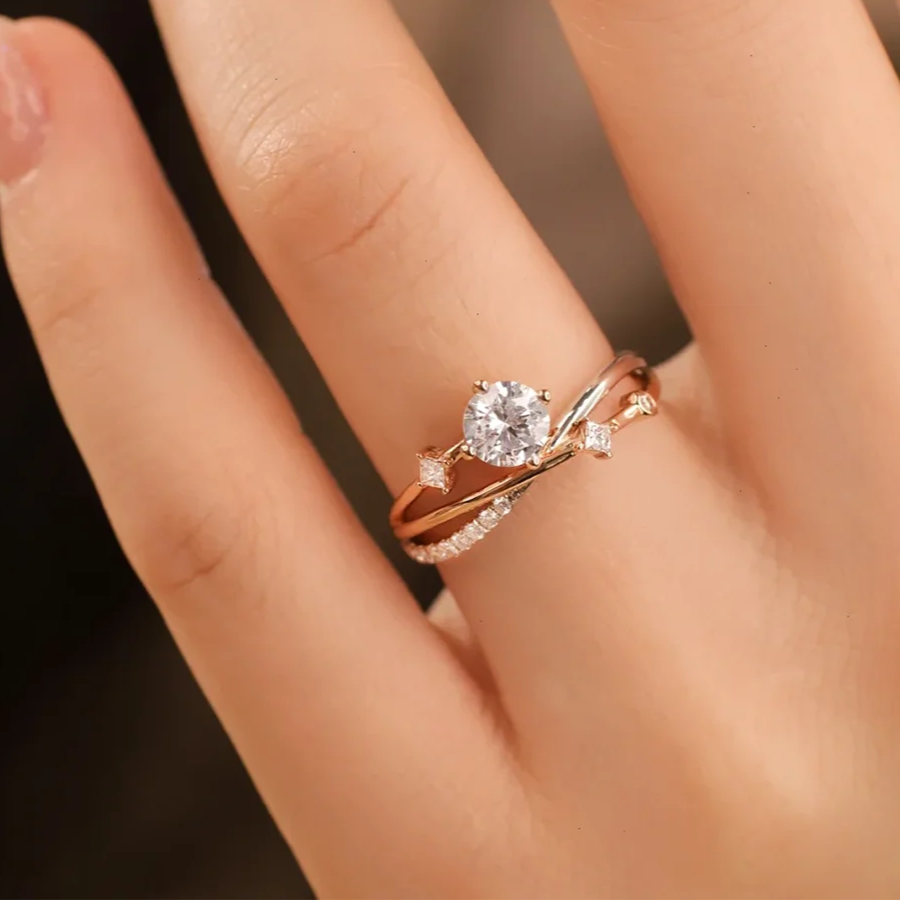 Luxury moissanite fine jewellery ring UK