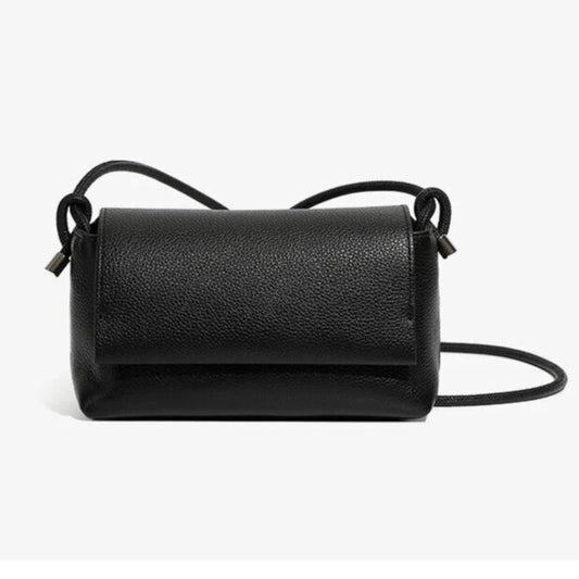 genuine leather small crossbody bag for women in black – luxury designer shoulder bag UK