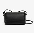 Maya – Genuine Black Leather Small Crossbody Bag for Women