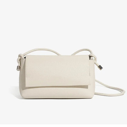 genuine leather small crossbody bag for women in offwhite – luxury designer shoulder bag UK