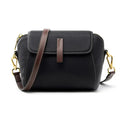 Isla Mini - Vintage Black Leather Crossbody Bag