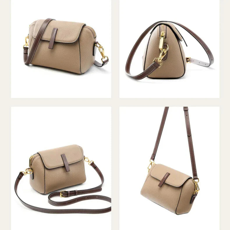 soft premium leather black, khaki or blue crossbody