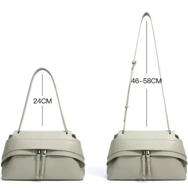 minimalist brown leather handbag for everyday wear