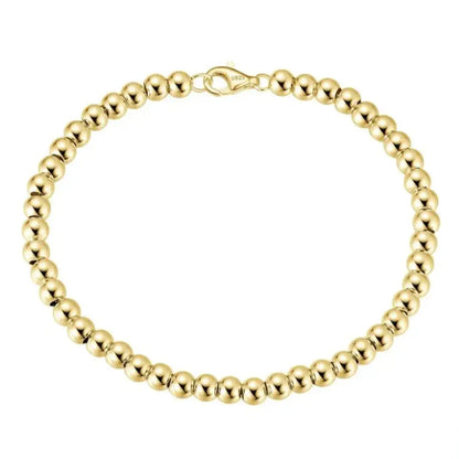 gold beaded bracelet italian design