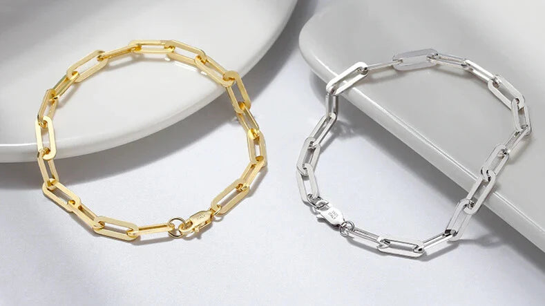 timeless paperclip chain bracelet anniversary gift