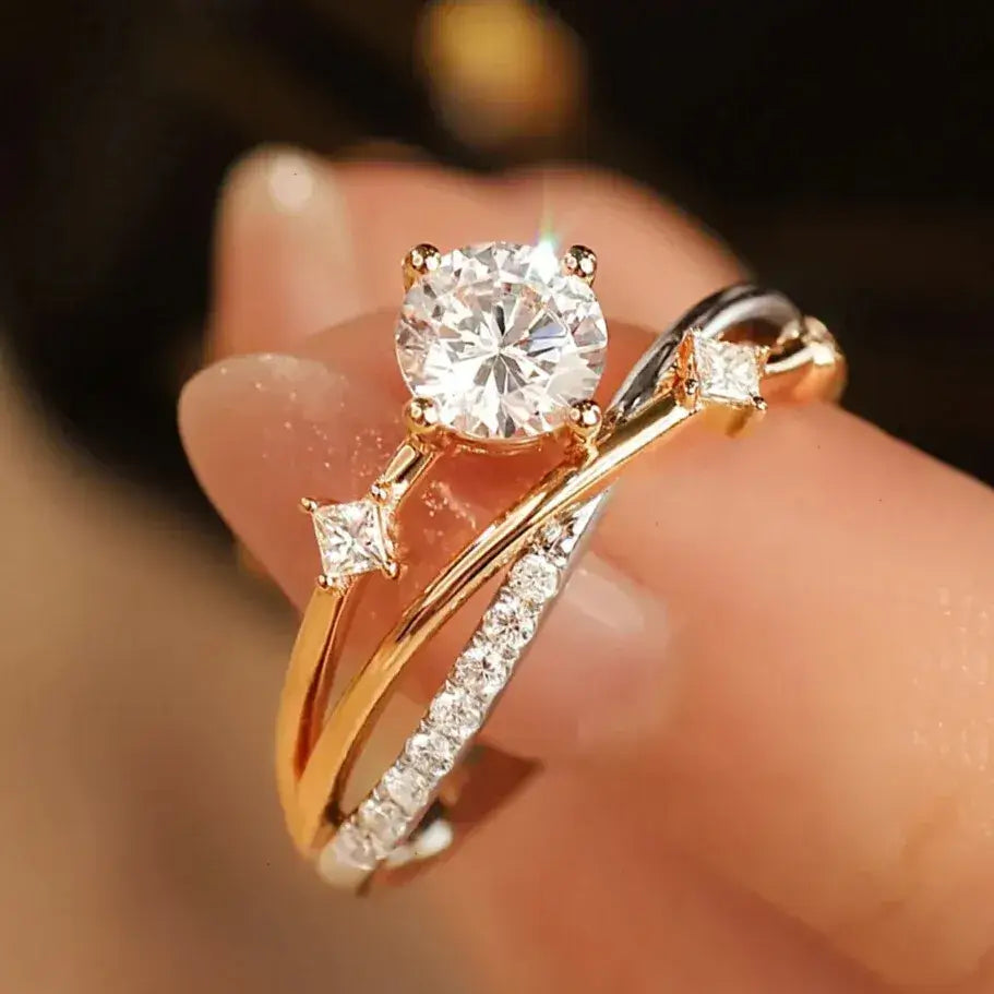 luxury moissanite engagement style ring