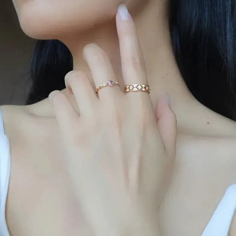 elegant amethyst ring styled on a woman's hand