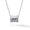 Radiant Glow 925 Silver Vintage Pendant Necklace – Polished Elegance