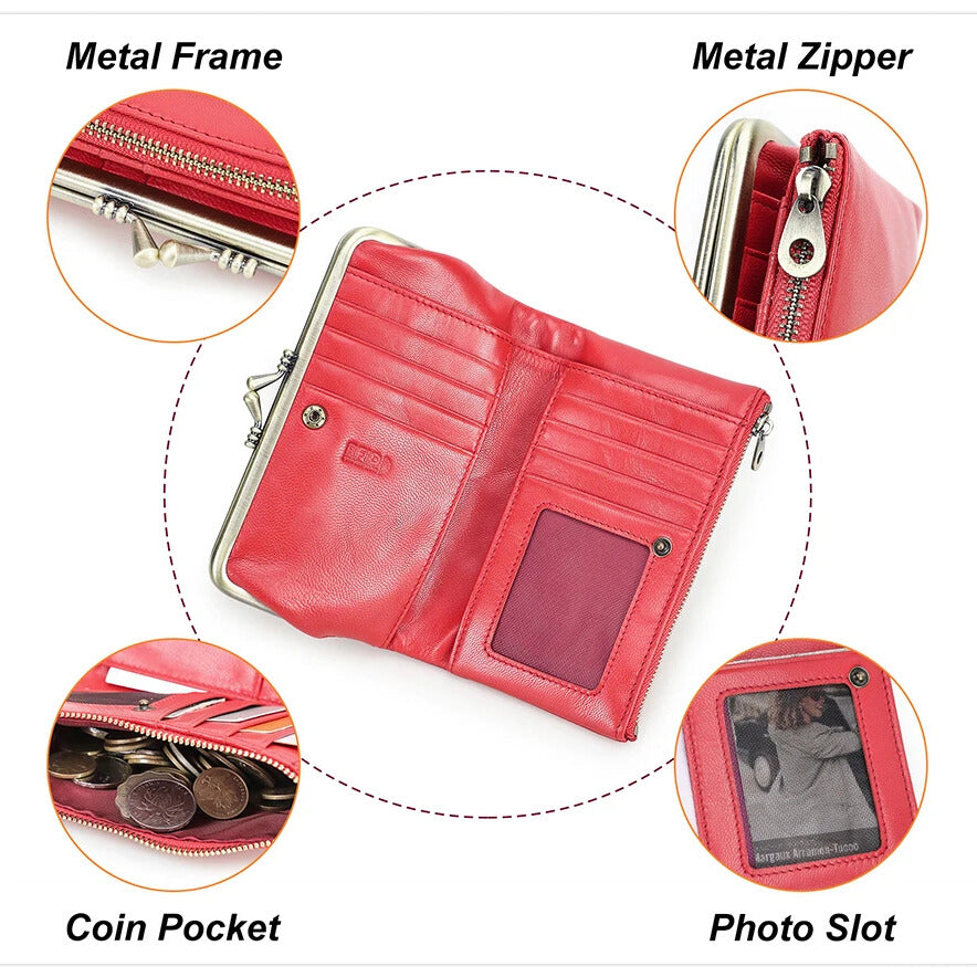 Women’s long wallet with photo holder