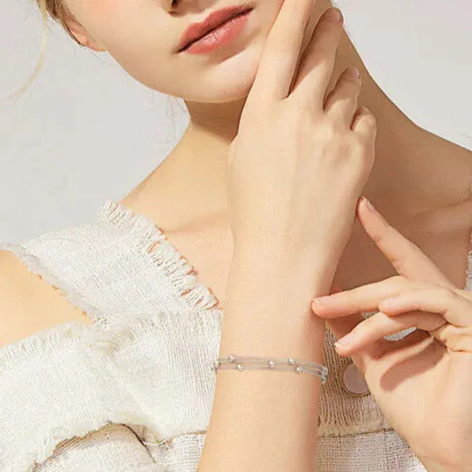 Triple Layer Satellite Chain Bracelet – 925 Sterling Silver - Elegantia
