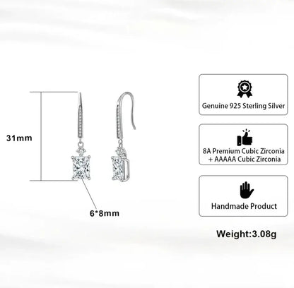 hypoallergenic nickel free sterling silver drop earrings