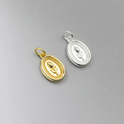 elegantia tulip silver charm minimalist jewellery