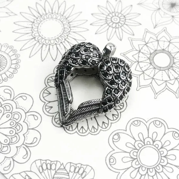 luxury sterling silver pendant symbolising love and freedom