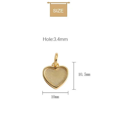 Size Elegantia S925 romantic heart pendant close up