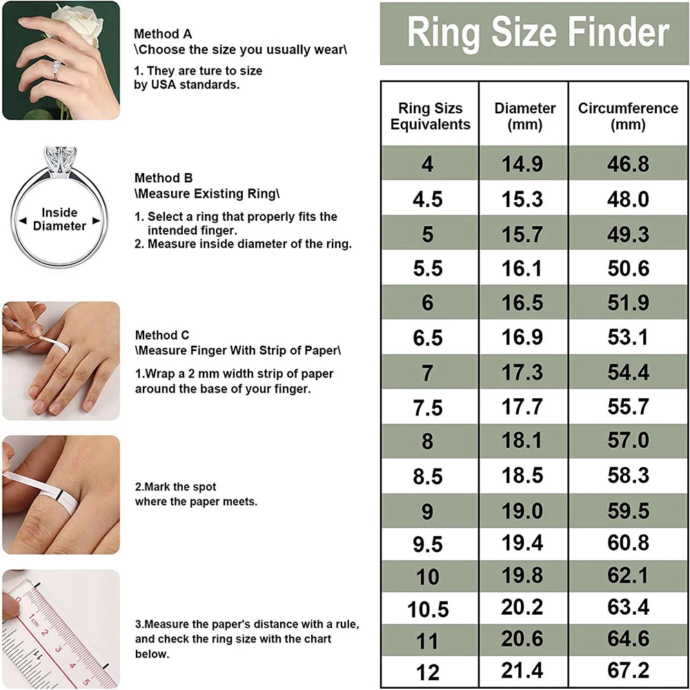 Elegantia moissanite ring timeless design size