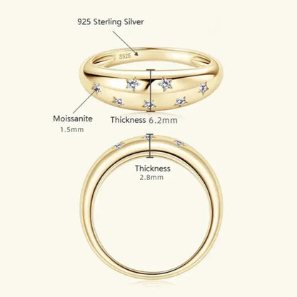 elegantia chunky silver ring detail