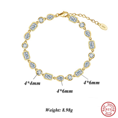 tennis bracelet with zirconia stones for woman