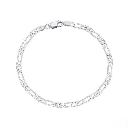 women’s 3.3mm figaro bracelet Italian design