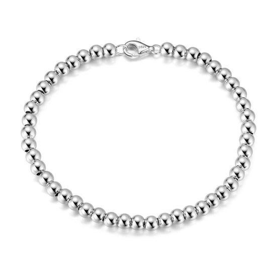 sterling silver gold beaded bracelet Elegantia jewellery