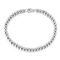 925 Sterling Silver Beaded Bracelet – Italian Women’s Jewellery