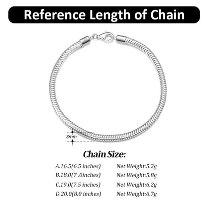 Snake Chain Bracelet – 925 Sterling Silver & Gold Plated Fashion Jewellery - Elegantia