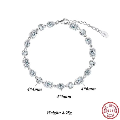 minimalist silver bracelet detail