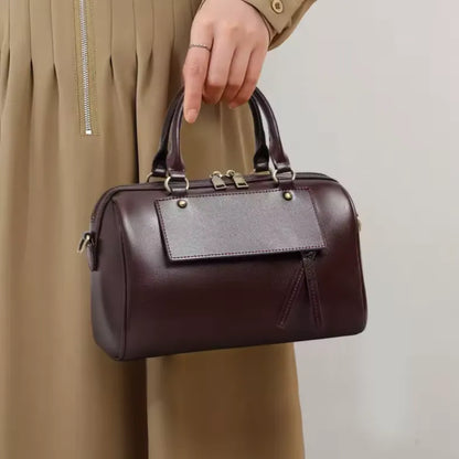 elegant wine leather crossbody handbag