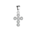 Sweet Cross-Shaped Pendant in 925 Sterling Silver – Elegant CZ