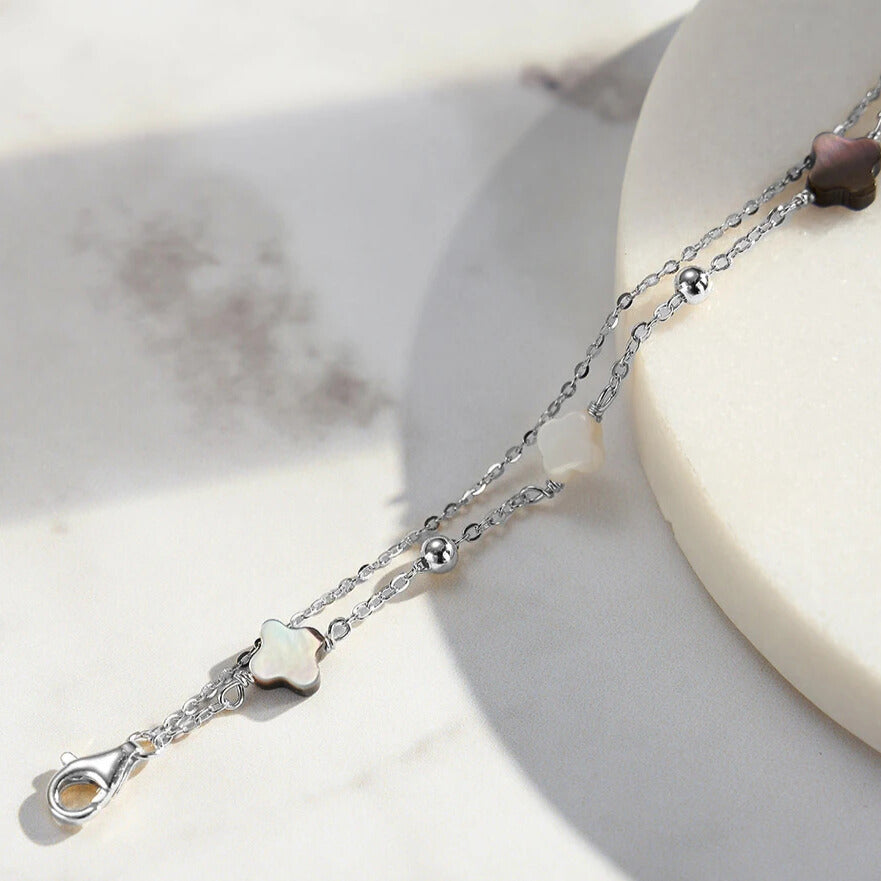 Elegantia four leaf clover bracelet exclusive jewellery