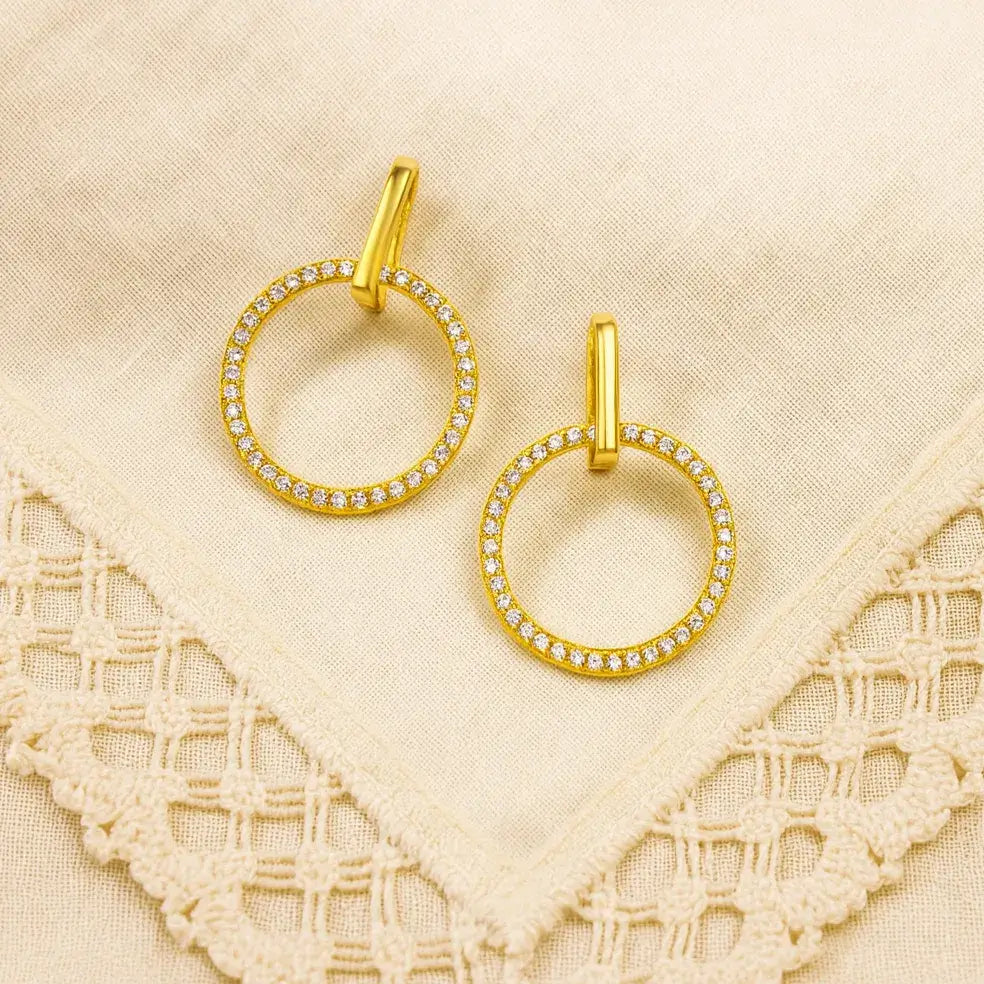 minimalist gold hoops evening styling