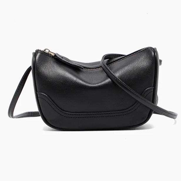 Vintage Charm - Leather Mini Bag - Elegantia