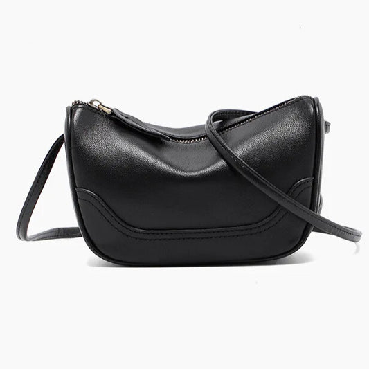 Vintage Charm - Leather Mini Bag - Elegantia
