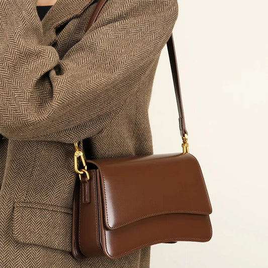 celestia black and brown diamond design handbag