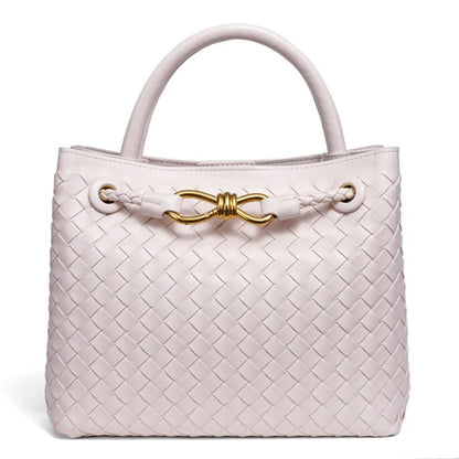 Fashion leather tote bag beige for women – crossbody and shoulder handbag