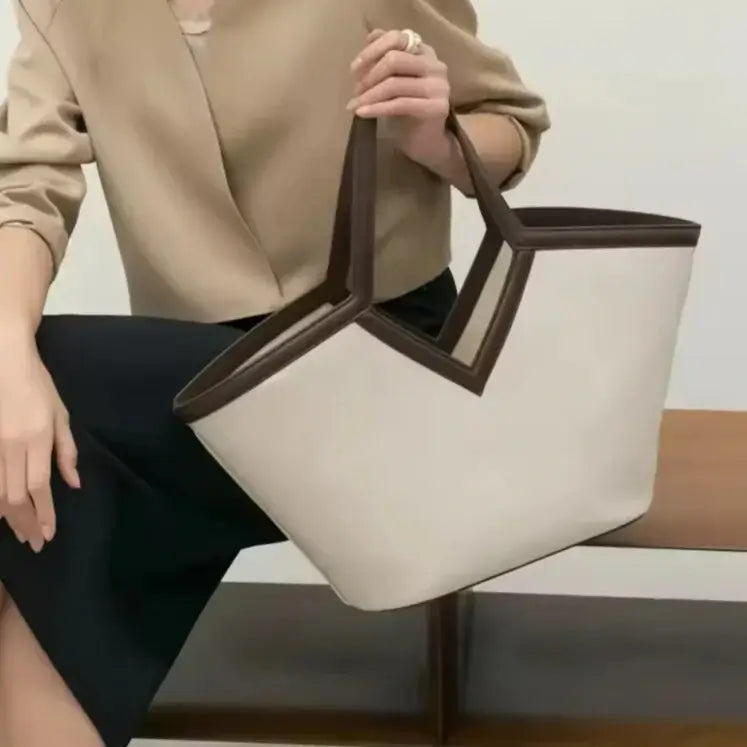everyday canvas tote bag styled for casual and work looks